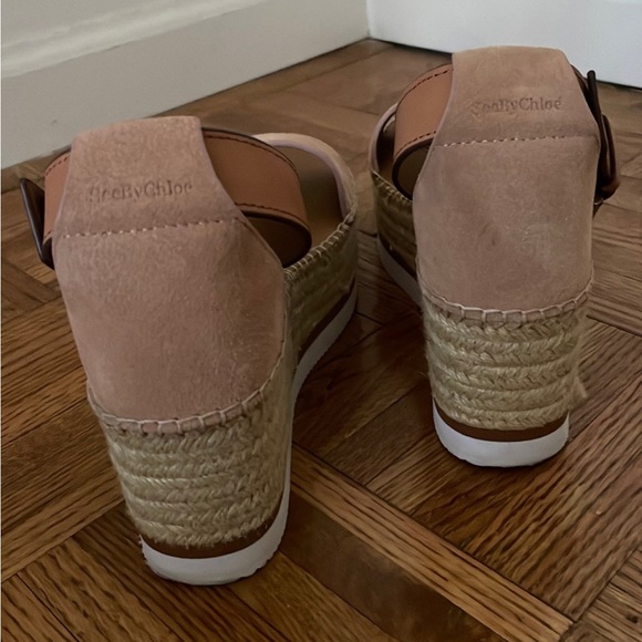 See By Chloé Glyn Ankle-Strap Platform Wedge Sandals - Picture 5 of 9